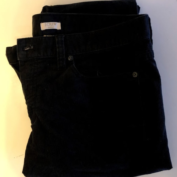 J Crew Stretch Corduroys in Navy Blue - Picture 3 of 3